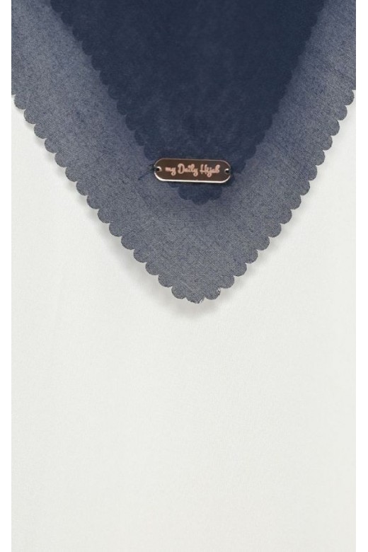 Hijab Segi 4 Voal Gucci Lasercut Black 